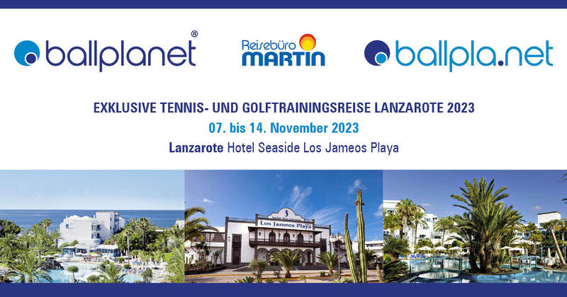 Titelbild - Veranstaltung: Exklusive Tennis- und Golftrainingsreise Lanzarote 2023